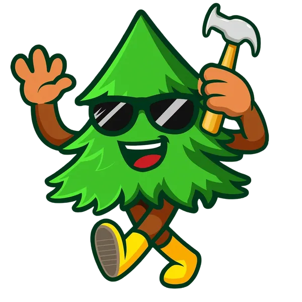 Tall Pines Roofing financing mascot