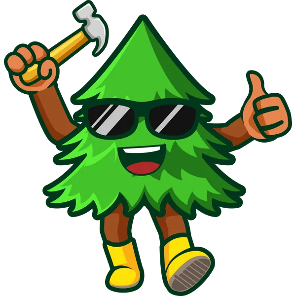 Tall Pines Roofing mascot